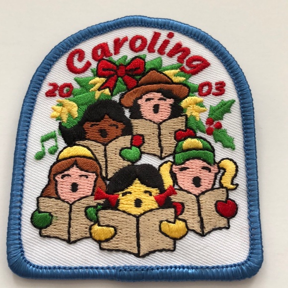 Vintage 2003 Girl Scout Caroling patch badge - Picture 1 of 4